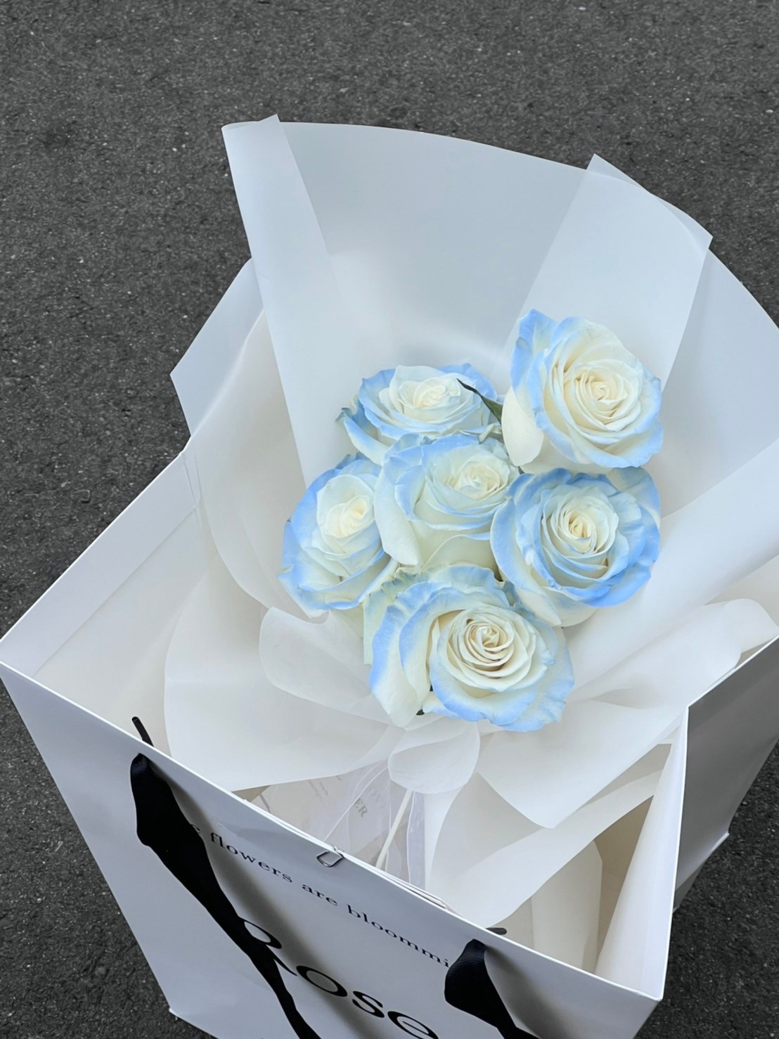  |鮮花 |碎冰藍花束