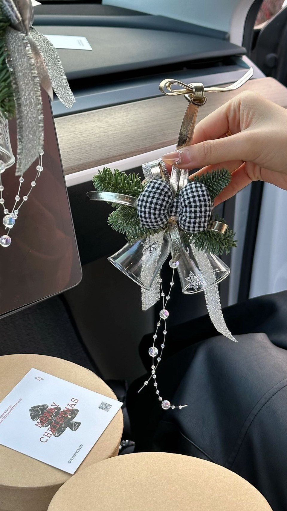 【聖誕限定】新鮮諾貝松聖誕吊飾、車掛