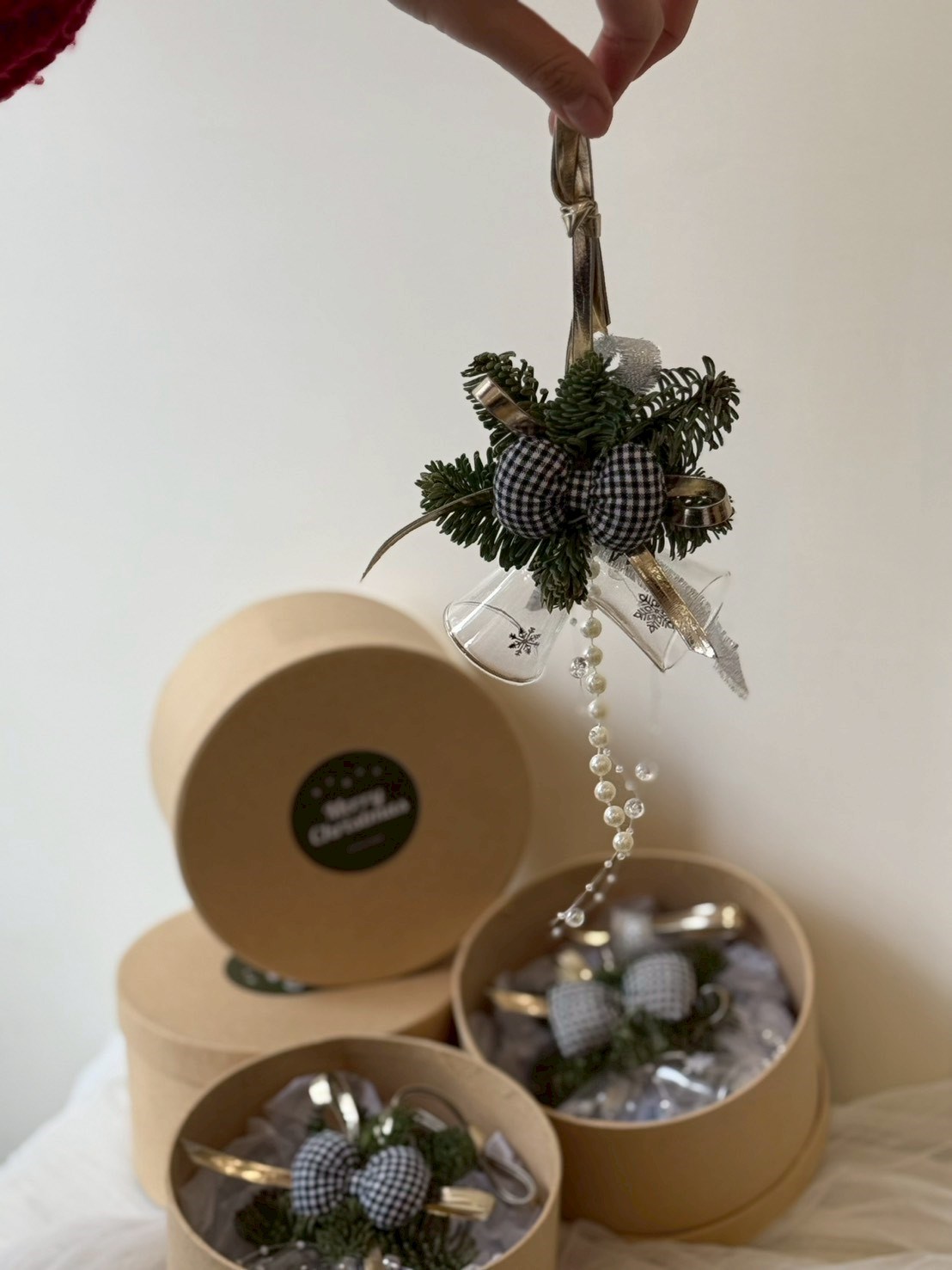 【聖誕限定】新鮮諾貝松聖誕吊飾、車掛