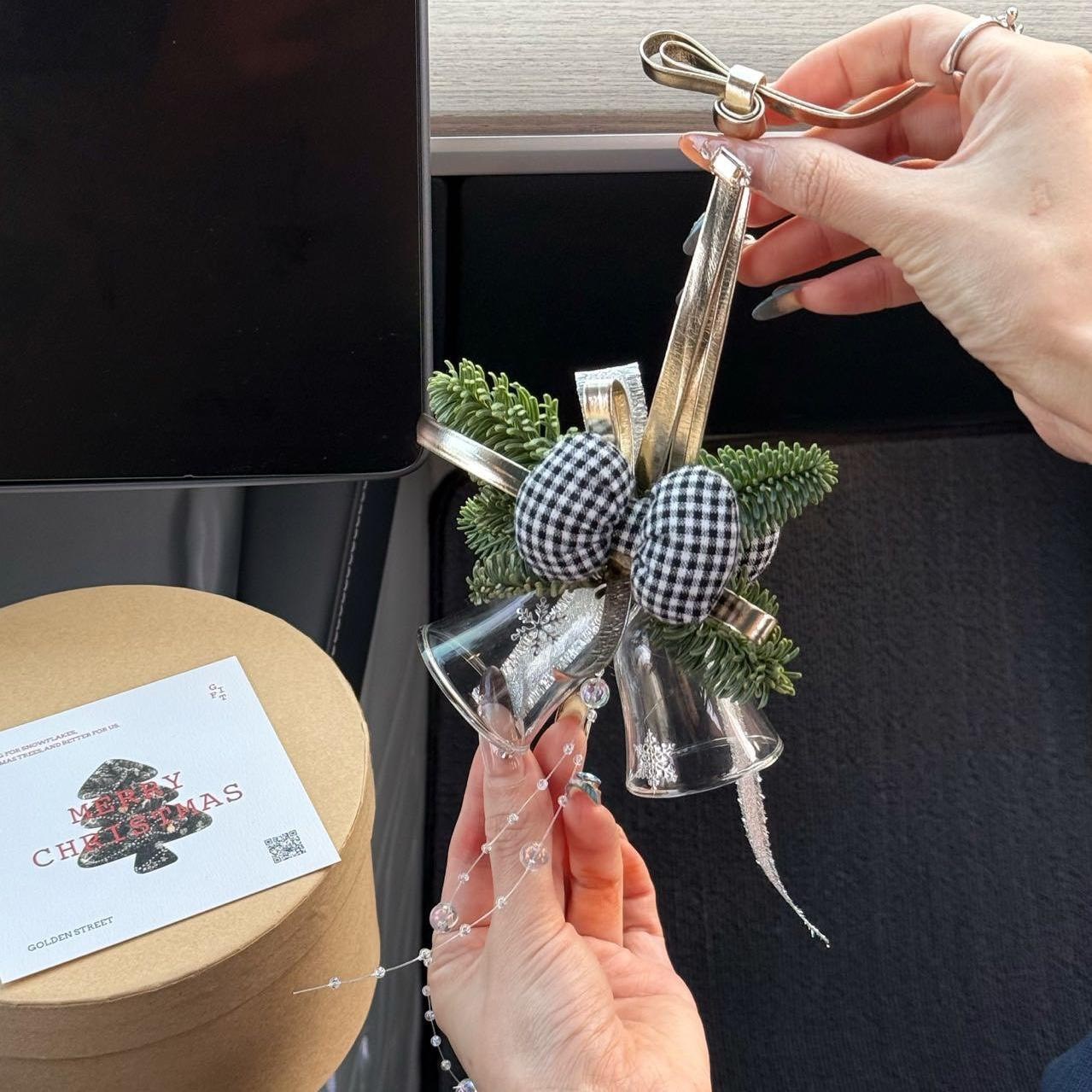 【聖誕限定】新鮮諾貝松聖誕吊飾、車掛